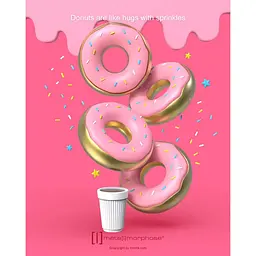 Брелок Metalmorphose Donut with Coffee Cup (8000020593045) - мініатюра 7