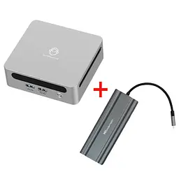 Міні-Пк GenMachine Ren 5000 / Ryzen 7 5825U / RAM 32GB / SSD 512GB / LAN / Wi-Fi / Bluetooth / Windows 11 Pro (Без ключа) / Cірий