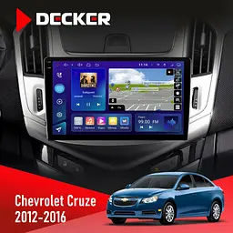 Штатна магнітола Chevrolet Cruze 2012-2016 Decker D9-009 4x64, DSP, 4G, 2k Decker (НФ-00008162)