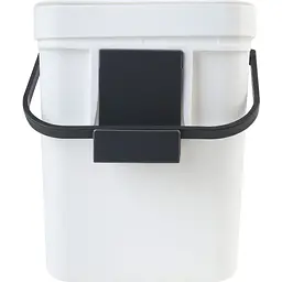 Відро для сміття MBM My Home з кришкою 5 л біле (BIN-11 5L WHITE/ANTHRACITE) - мініатюра 4