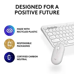 Комплект (Клавіатура та Миша) Logitech Pebble 2 Combo Tonal UA (920-012240) White - мініатюра 9