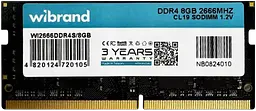 Оперативна пам'ять Wibrand 8GB SODIMM DDR4 2666MHz (WI2666DDR4S/8GB)