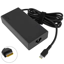 Блок живлення для ноутбука Lenovo TYPE-C 140W Чорний RECTANGULAR