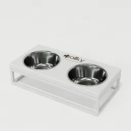 Hollky Base S — миски на підставці для маленьких собак та котів (2 × 0,45 л) - мініатюра 6