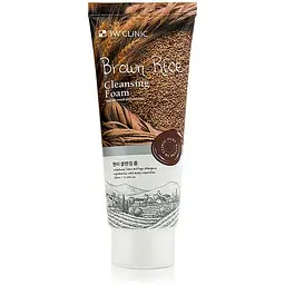 Пінка для вмивання 3W Clinic Brown Rice Cleansing Foam з коричневим рисом 100 мл