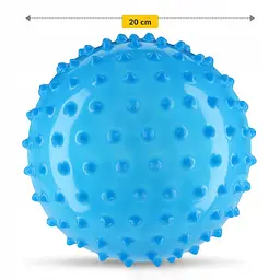 М'яч для пілатесу, йоги, реабілітації 4FIZJO 20 см (масажний) Blue (P-5905973402354) - мініатюра 3