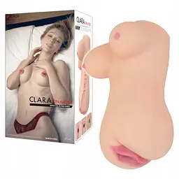 Мастурбатор Kokos Clara Onahole, 17,5 см (тілесний) - мініатюра 3