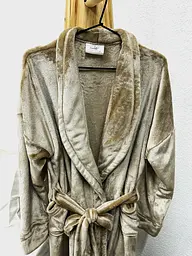 Халат Ecotton L-XL із мікрофібри бежевий well soft Beig (23276) - мініатюра 2
