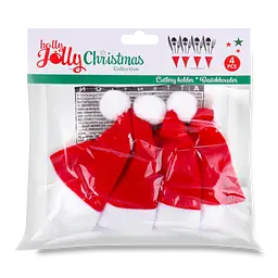 Чохли для столових приладів Holly Jolly Дід Мороз, 4 шт. (854906)