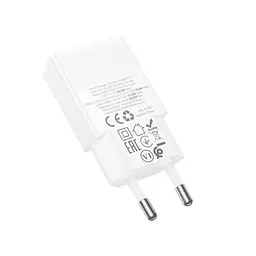 Мережевий зарядний пристрій Hoco N73 Speed PD20W+QC3.0 ultra-thin charger(EU) білий - мініатюра 2