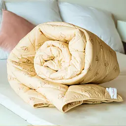 Ковдра вовняна MirSon Gold Camel №022 літня 110x140 см кремова - мініатюра 6
