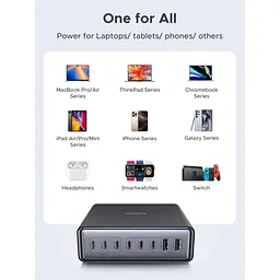 Мережевий зарядний пристрій Ugreen X766 8-Port Gan Desktop Fast Charger (55324) [158927] - мініатюра 10