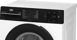 Beko Пральна машина Beko фронтальна, 6кг, 1200, B, 45см, дисплей, інвертор, пара, білий - мініатюра 4