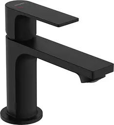 Змішувач для умивальника Hansgrohe Rebris E CoolStart з донним клапаном matt black 72553670