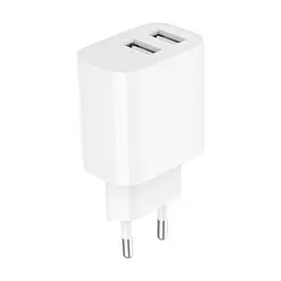 Сітчасте зарядне пристрій Gembird (2USBх2.4A 12W) Білий (TA-UC-2A12-01) - мініатюра 2
