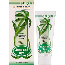 Крем-бальзам Elixir Золотий вус з екстрактом п'явки 75 мл - мініатюра 2