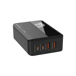 Зарядний пристрій ColorWay Power Delivery GaN (2xUSB-A + 2xUSB-C) (100 Вт) чорний (CW-CHS041PD-BK)