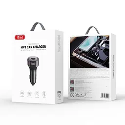 ФМ-модулятор XO BCC12 Intelligent Bluetooth MP3+5V3.1A Чорний - мініатюра 2