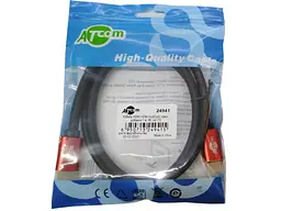 Кабель ATCOM (24941) HDMI-HDMI ver 2.0, 4K, 1м Red/Gold, пакет