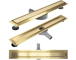 Трап для душу Rea Neox 80 Pro brushed gold 2в1 REA-G2703