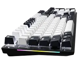 Механічна ігрова клавіатура GamePro MK-144-B Hot-Swap Outemu Red Switch USB Black-White - мініатюра 3