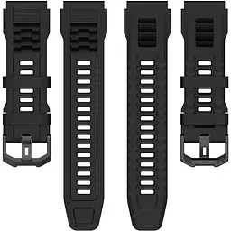Ремінець DK Silicone Sport Band Classic для Xiaomi Amazfit T-Rex Ultra (black) - мініатюра 3