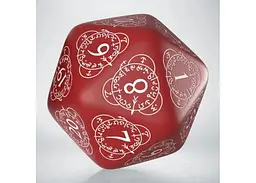 Кубик D20 Level Counter Red & white Die (1) (20LEV03) - мініатюра 2