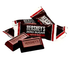Шоколадні цукерки Hershey's Zero Sugar Special Dark Chocolate Candy 85г - мініатюра 4