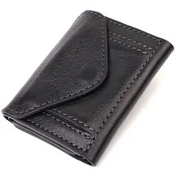 Шкіряний гаманець GRANDE PELLE 8х10х1,5 см acs0025795 - мініатюра 2