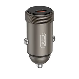 Автомобільне зарядне пристрій XO CC70 mini Metal Single PD30W Чорний
