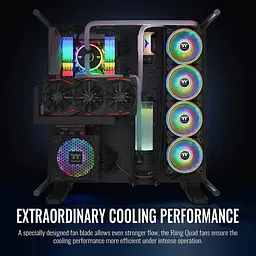 Вентилятор Thermaltake Riing Quad 14 RGB Radiator Fan TT Premium Edition (CL-F089-PL14SW-C) - мініатюра 4