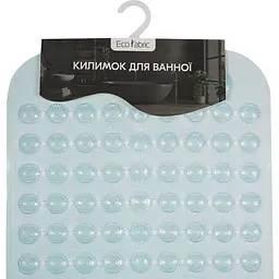Килимок для ванної масажний Eco Fabric Сфери 70х37 см прозоро-блакитний (7037-003) - мініатюра 5