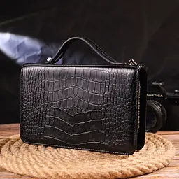 Чоловіча шкіряна барсетка Canpellini 21,5х13,5х4 см sum0022449 - мініатюра 9