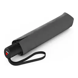 Парасоля Knirps A.200 Medium Duomatic Dark Grey Black HeatShield автомат, складана (Kn95-7201-08002) - мініатюра 3