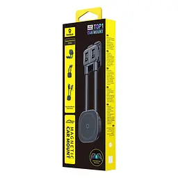 Автотримач для телефона Baseus PrimeTrip C03s Magnetic Car Mount Stick-on Type Cosmic чорний - мініатюра 2