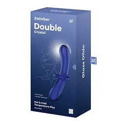 Двосторонній фалоімітатор Satisfyer Double Crystal, 19.5 см - мініатюра 5