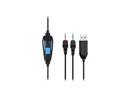 Гарнітура Sades SA-702 Element Black/Blue (SA702BL) - мініатюра 7