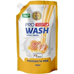 Крем-мило рідке PRO WASH 460мл Молоко та мед