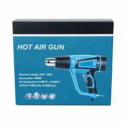 Фен промисловий Hot Air Gun 1600W 4 насадки X512