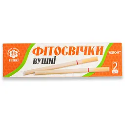 Фитосвечи вушні Чудесник великі свічки для чищення вух фіто-воронка вушна від сірчаних пробок