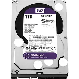 Жорсткий диск Western Digital Purple 1 TB WD10PURZ 3.5 SATA III - мініатюра 2