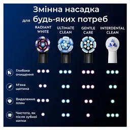 Насадка для зубної щітки Oral-B iO Блискуче відбілювання 4 шт (8700216199254) - мініатюра 8