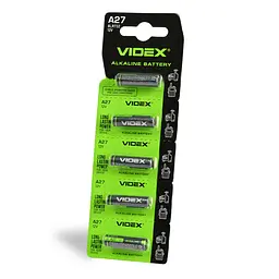 Батарейка лужна Videx А27 5шт BLISTER CARD VIDEX (22822-000)