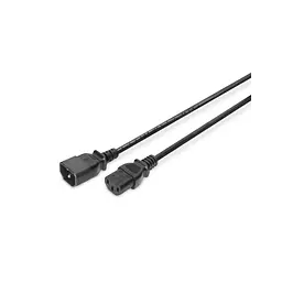 Кабель живлення C13 to C14 1.2m 0.75mm2 Digitus (AK-440201-012-S) - мініатюра 3