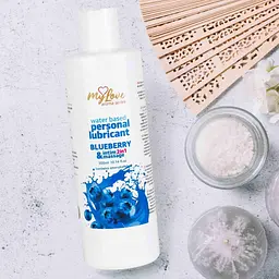 Лубрикант MyLove Aroma Series IntimMassage 2in1 Blueberry, 300 мл - мініатюра 4