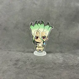 Акрилова колекційна фігурка Chibi Доктор Стоун» (Dr. Stone) Сенку Ісігамі (Senku Ishigami) 10 см - мініатюра 2