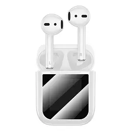 Бездротові навушники Hoco EW80 Magnificent true wireless touch screen BT headset, BT5.4, 30mAh, 300mAh, 4h, white - мініатюра 3