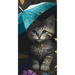 Картина по номерам ART CRAFT Милый котенок 40x80 см Разноцветный (PM-194-K-1482)