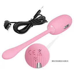 Віброяйце Pretty Love Doreen Electric Shock Egg Light Pink (App) - мініатюра 7