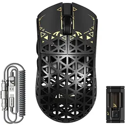 Мишка Attack Shark R5 Ultra, Wireless, PAW3950MAX сенсор, 42000dpi., 6кн., Black - мініатюра 2